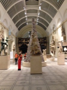 The medieval gallery at the Victoria and Albert Museum